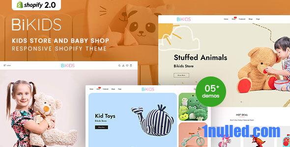 Bikids Nulled - Kids Store & Baby Shop Responsive Shopify Theme