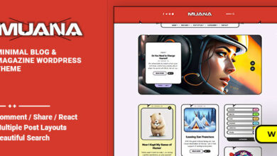 Muana v1.0.2 Nulled - Blog & Magazine WordPress Theme