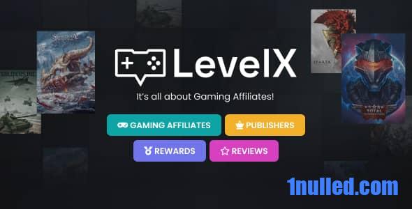 LevelX v1.0 Nulled - Gaming Affiliate WordPress Theme