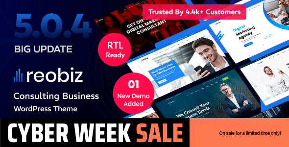 Reobiz v5.0.4 Nulled - Consulting Business WordPress Theme