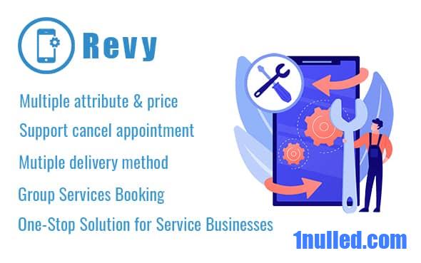 Revy v1.17 Nulled - WordPress booking system for repair service industries