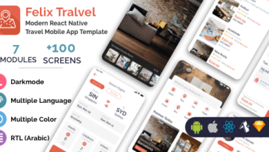 Felix Travel v1.1.11 Nulled - mobile React Native travel app template