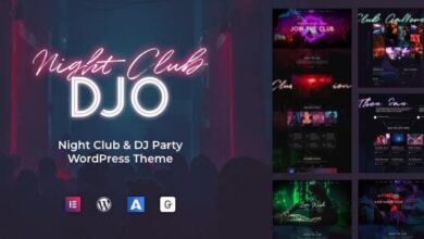 DJO v1.1.1 Nulled - Night Club and DJ WordPress