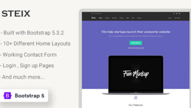Steix v2.0.0 Nulled - Landing Page Template