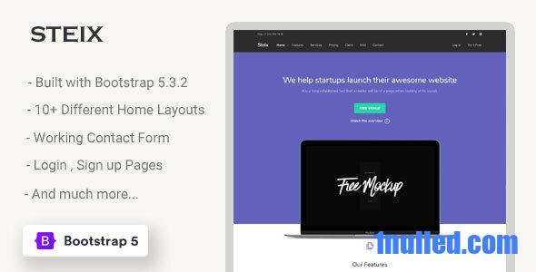 Steix v2.0.0 Nulled - Landing Page Template