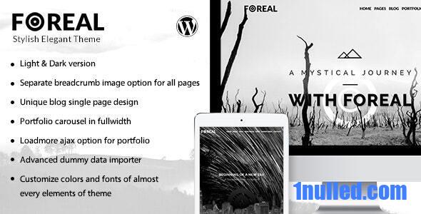 Foreal v2.7 Nulled - Director, Writer WordPress Theme