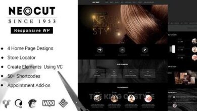 Neo Salon v3.4 Nulled - Barber Shop WordPress Theme