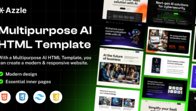 Azzle Nulled - AI Technology & Startup Business Tailwind Template