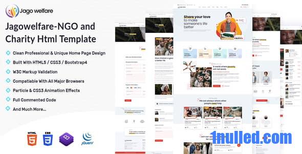 Jagowelfare Nulled - NGO and Charity Html Template