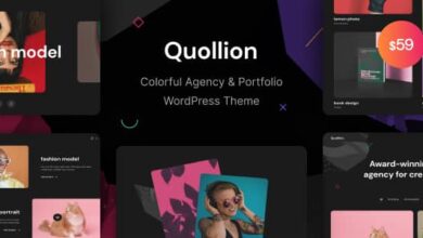 Quollion v1.0.1 Nulled - Colorful Agency & Portfolio WordPress Theme