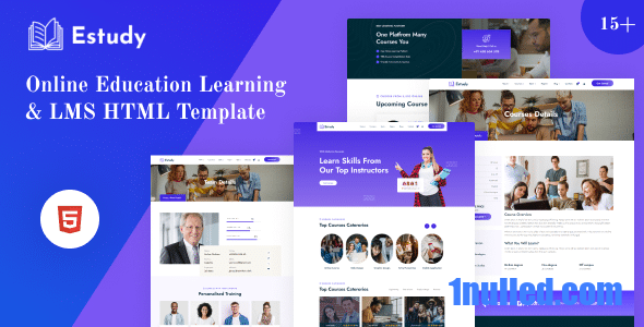Estudy Nulled - Online Education Learning & LMS HTML Template