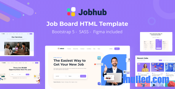Jobhub v1.2 Nulled - Job Board HTML Website Template
