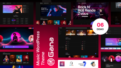 Gana v1.0.3 Nulled - Music and Event WordPress Theme