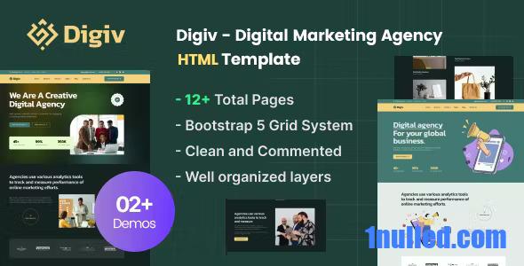 Digiv Nulled - Digital Marketing Agency HTML Template