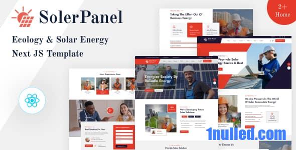 SolerPanel Nulled - Ecology & Solar Energy Next JS Template