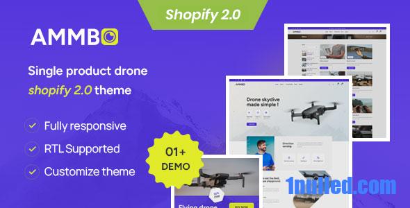 Ammbo Nulled - Single Product Drone Shop Shopify 2.0 Theme