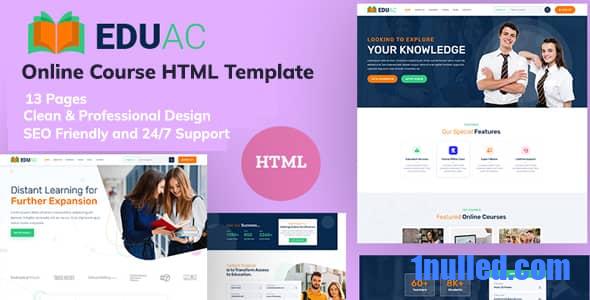 Eduac Nulled - Education & Online Course HTML Template