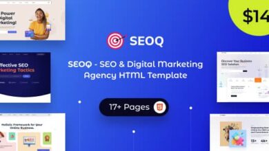 SEOQ Nulled - SEO & Digital Marketing Agency HTML Template