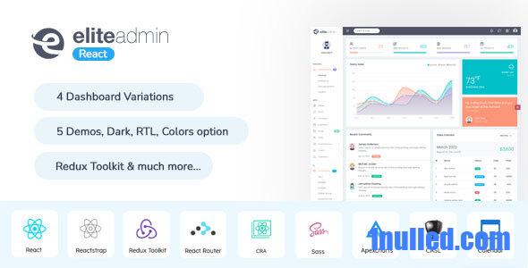 Elite Nulled - React Admin Template