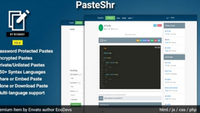 PasteShr v3.2.5 Nulled - Text Hosting & Sharing Script
