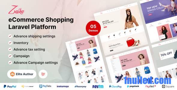Zaika eCommerce CMS v2.1.0 Nulled - Laravel eCommerce Shopping Platform