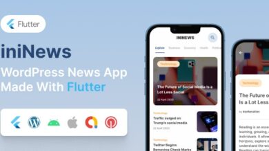 iniNews v1.0 Nulled - Flutter mobile app for WordPress