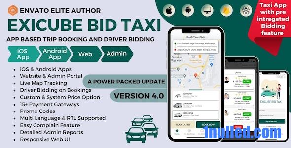 Exicube Bid Taxi App v4.0.0 Free
