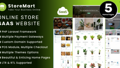 StoreMart SaaS v3.4 Nulled - Online Product Selling Business Website Builder