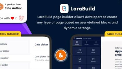 LaraBuild v1.3 Nulled - Laravel Drag and Drop Page builder and Settings Builder Package