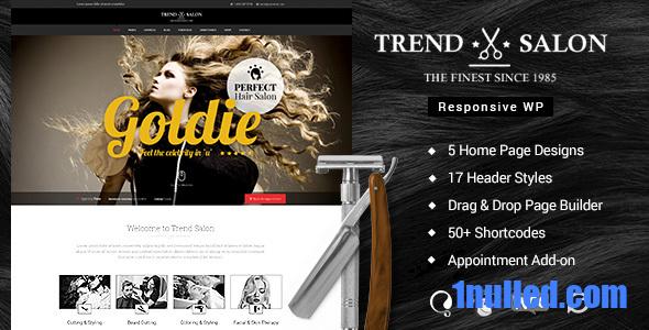 Trend Salon v2.8 Nulled - WordPress Theme