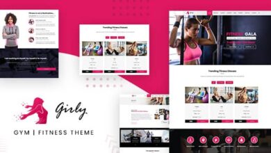 Girly Gym v2.5 Nulled - Gym Fitness WordPress Theme
