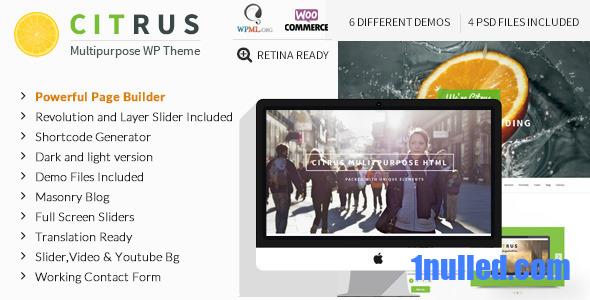 Citrus v3.5 Nulled - One Page WordPress