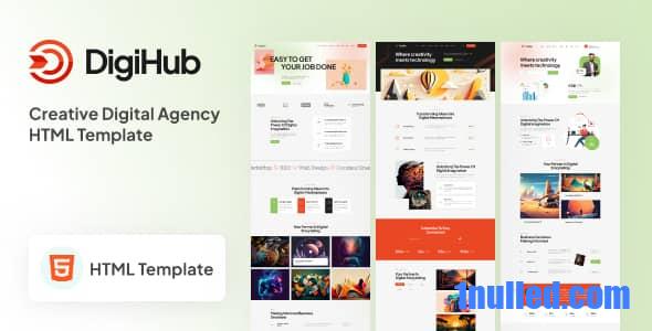 DigiHub Nulled - Digital Agency HTML Template