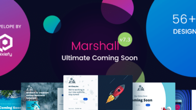 Marshall v7.3 Nulled - The Ultimate Coming Soon Template