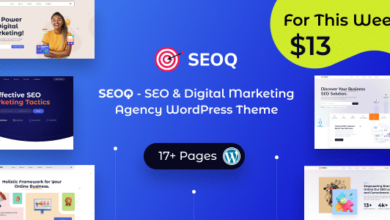 SEOQ v1.0.2 – SEO & Digital Marketing Agency WordPress Theme