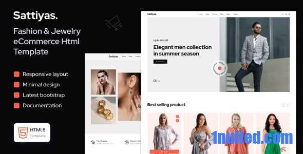 Sattiyas Nulled - Fashion & Jewelry eCommerce Template
