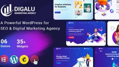 Digalu v1.0.1 Nulled - Digital Marketing Agency WordPress