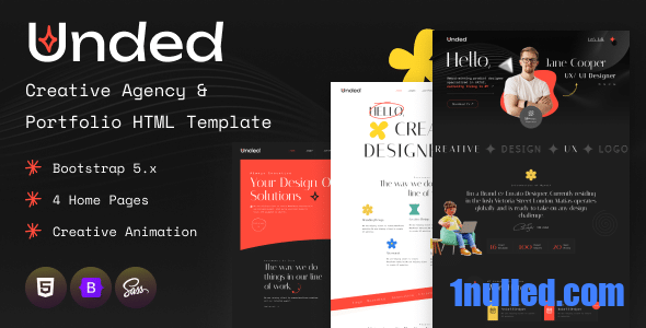 Unded Nulled - Creative Agency and Portfolio HTML Template