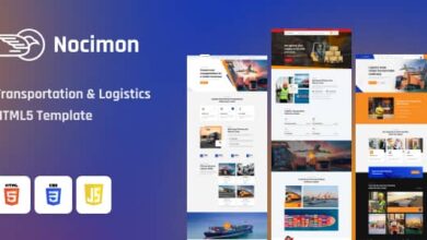 Nocimon Nulled - Transportation & Logistics HTML Template