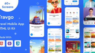 Travgo Nulled - Travel Mobile App HTML Template