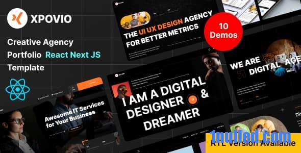 Xpovio Nulled - Digital Agency React Next Js Template + RTL