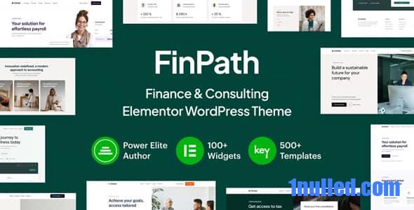 FinPath v1.0 Nulled - Finance & Consulting Elementor WordPress Theme