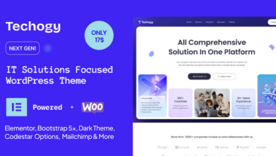 Techogy v1.0 Nulled - IT Solutions & Services WordPress Theme