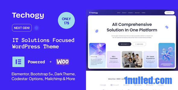 Techogy v1.0 Nulled - IT Solutions & Services WordPress Theme
