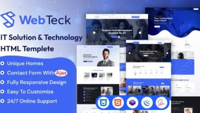 Webteck v1.0 Nulled - IT Solution and Technology HTML Template