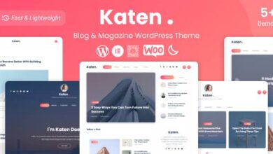 Katen v1.0.7 Nulled - Blog & Magazine WordPress Theme
