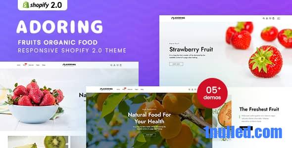 Adoring v1.0 Nulled - Fruits Organic Food Responsive Shopify 2.0 Theme