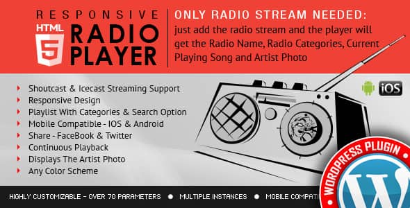 Radio Player Shoutcast & Icecast v4.4.5 Free
