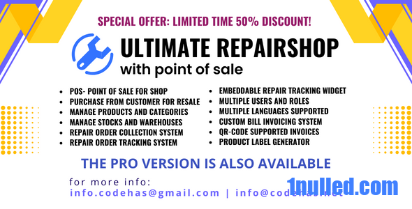 Ultimate repair shop solution with point of sale v0.6.4 Free