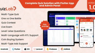 QuizLab v1.0 Nulled - Complete Quiz Solution with Flutter App and Admin Panel